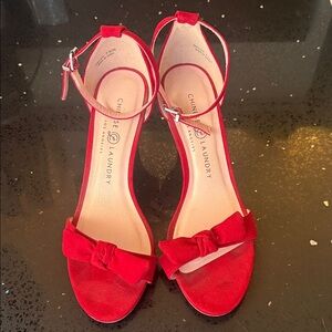 Chinese Laundry Red Ankle Strap Heels